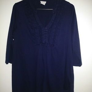 🔥 Navy blue maternity top